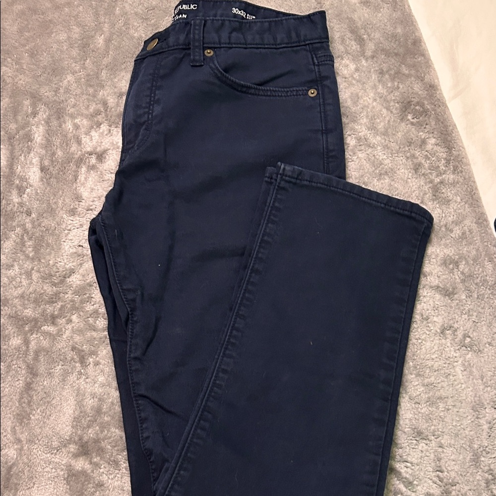 Banana Republic Men's Navy Straight Jeans